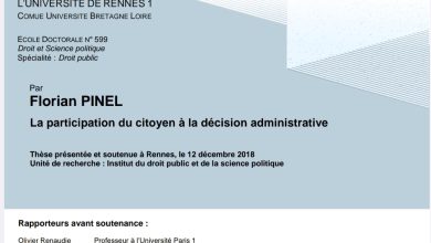 La participation du citoyen à la décision administrative La participation du citoyen à la décision administrative