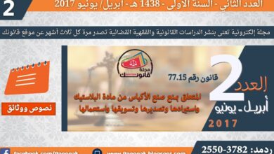 القانون رقم 77.15 القاضي بمنع صنع الأكياس من مادة البلاستيك واستيرادها وتصديرها وتسويقها واستعمالها