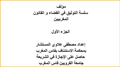 مؤلف سلسلة التوثيق في القضاء و القانون المغربيين