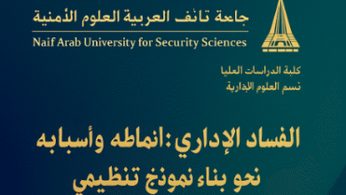 أطروحة الفساد الإداري: أنماطه وأسبابه وسبل مكافحته نحو بناء نموذج تنظيمي أطروحة الفساد الإداري: أنماطه وأسبابه وسبل مكافحته نحو بناء نموذج تنظيمي